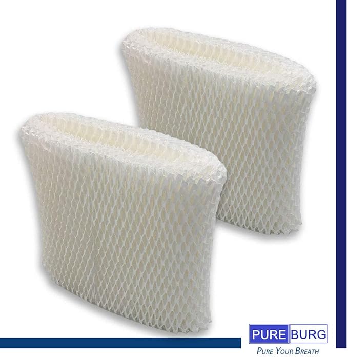 PUREBURG Humidifier Wick Filters, Compatible with Honeywell HC-888 Series Filter C and Honeywell HCM-890/HEV320, Duracraft DCM-200/DH-890, 2-Pack Replacement Filters