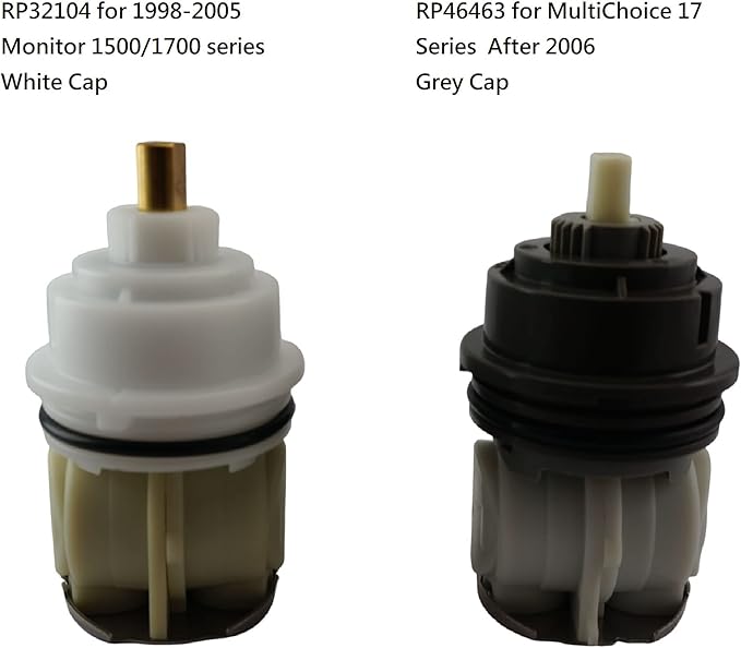 ALITZ RP32104 Shower Cartridge Replacement for Delta Monitor 1700 Series (1998–2005), Upgraded Brass Stem, Fix Leaks & Restore Pressure, Compatible with Delta Tub/Shower Faucets