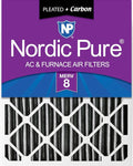 Nordic Pure 18x24x4 Pleated Plus Carbon Air Filters MERV 8 1 Pack by NordicPure