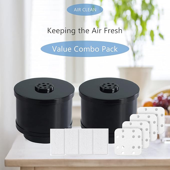 UC5501 Humidifier Replacement Filter, Mineral Absorption Cotton Pads and Aromatherapy Cotton Pads Set Compatible with Elechome UC5501 Humidifier