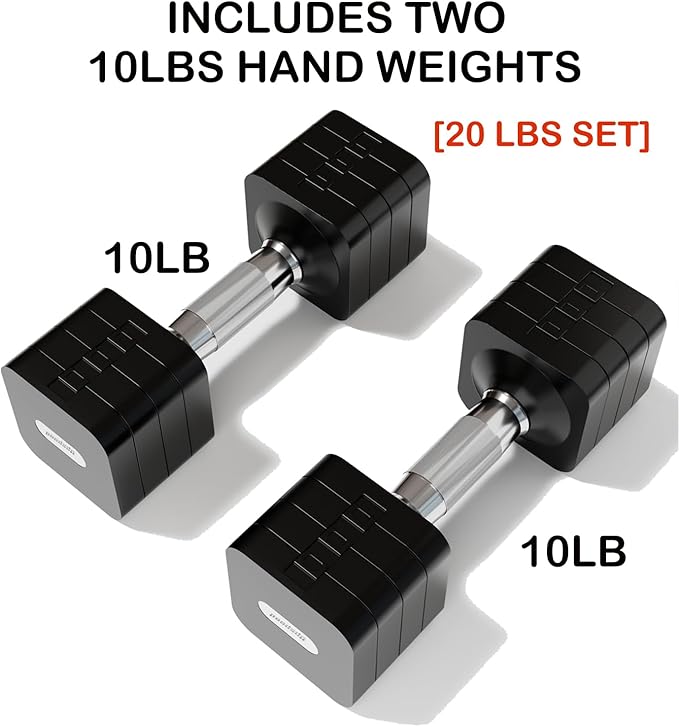 15LB 20LB 50LB Adjustable Dumbbell Set Free Weights Dumbbells Set for Women Men Hand Weights Sets Adjust Dumbbell Weight Sets for Home Gym Exercise Workout Strength Training Equipments-FlexoryFit