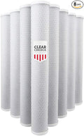 Clear Choice Sediment Water Filter 5 Micron 20 x 2.50" Water Filter Cartridge Replacement 20 inch RO System 155635-43, HPEV910825, 8-Pk