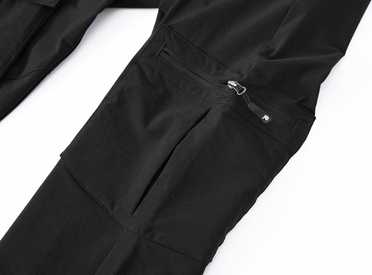 YSENTO Women's Hiking Pants Lightweight Stretch Quick Drying UPF 50 Camping Travel Work Cargo Pants 6 Pockets