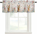 Easter Curtain Valances for Windows, Kitchen Valance Window Treatment, Spring by Unknown