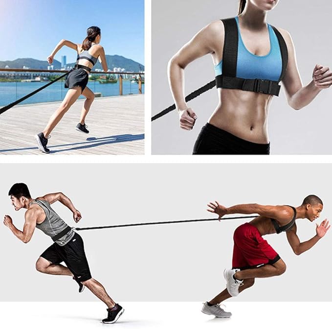 YNXing Resistance Training Rope Explosive Force Bounce Physical Training Resistance Rope Improving Speed, Stamina and Strength-FlexoryFit