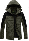 GIISAM Rain Jacket for Men, Mens Waterproof Raincoat Lightweight Rain Jackets Outdoor Rain Coat Windbreaker with Hood