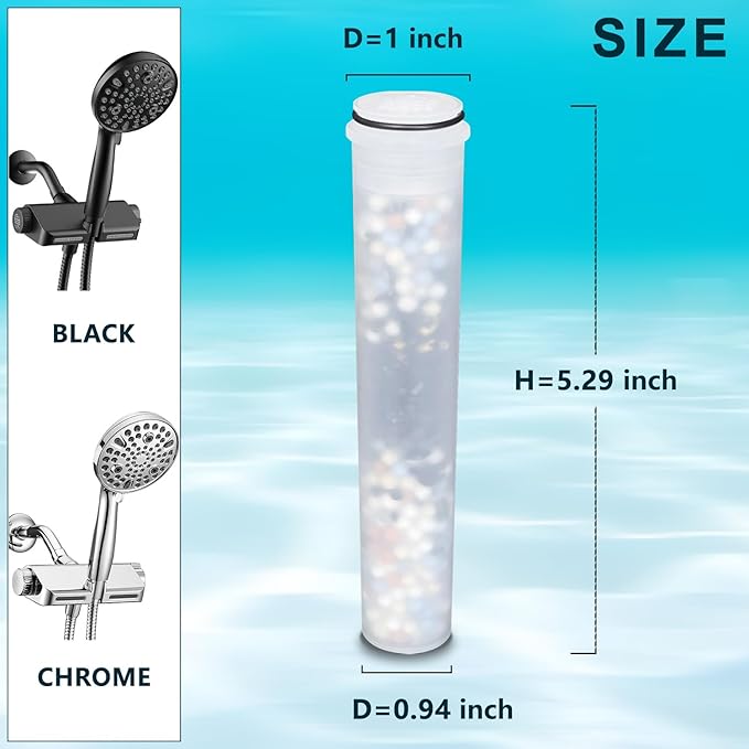Replacement Filter for Showerhead Cartridge,Compatible with MakeFit SSJ731 Showerhead,Multi Stage Shower Filtration Systems for Hard Water,Reduces Chlorine.(2Pack)