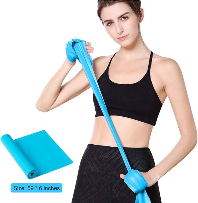 Resistance Bands, Elastic Exercise Bands for Working Out, Physical Therapy, Recovery, Yoga, Pilates, Strength Training-FlexoryFit