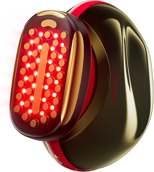 JMOON NouvelleSkin Facial Toning Device, FDA-Cleared Microcurrent Facial Device and Red Light Therapy for Face, 4 Modes & 5 Intensity Levels for Personalized Face Lift & Smoothing. M30U PR-FlexoryFit