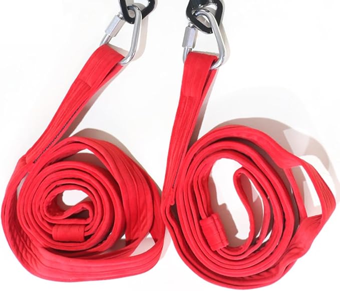 6.6ft 2m Aerial Loops Aerial Straps Ropes Aerial Acrobatics Body Loop Trapeze Circus Apparatuses Equipment Yoga Straps 1 pairs-FlexoryFit