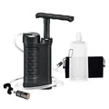 Water Filter Pump, 0.01 Micron 5-Stage Water Filter,Portable Outdoor Emergency and Survival Gear - Camping, Hiking, Backpacking (k8188 Black)