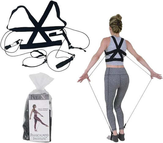 TYE4® and TYE4X™ - Pilates Wearable Resistance/Assistance; Total Body Exercise; Core Strengthening, Portable, Home Gym, Pilates, Yoga, Barre, Posture, Stretching, Balance-FlexoryFit