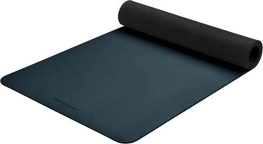 Retrospec Laguna 5mm Yoga Mat - Fitness Mat for Women, Men & Children, Slip-Resistant and Moisture Absorbing Exercise Mat for Home, Pilates, Yoga and Floor Workouts-FlexoryFit