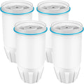 Water Filter Replacement for ZERO Filters Pitchers and Dispensers, 4 Pack Water Filters Replacement ZR-001 ZR-017 ZR-004 ZP010, 5-Multi-Stage Filter System Reduce Lead, Chromium,TDS by APPLIANCEMENTS