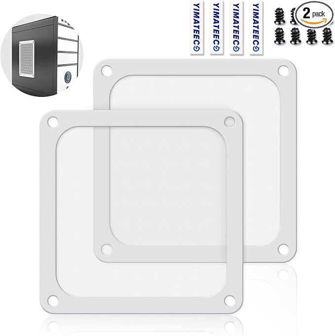 Dust Filter PC 120mm for Computer Cooler/PSU/Routers Nylon 80 Mesh, Magnetic by YIMATEECO