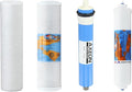 PureValue 4EZ50 Water Filter Replacement Kit - 50 GPD Reverse Osmosis Membrane Included, Complete One-Year Bundle for PureValue RO System, Under Sink Drinking Water Filtration Kit, Made in USA