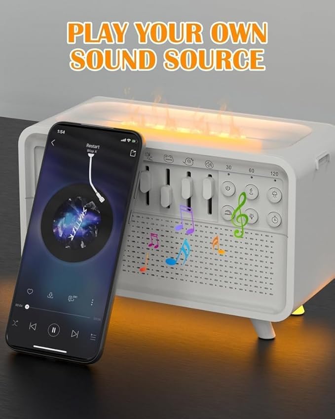 Humifall Noise Humidifier – Quiet Air Diffuser & Humidifier for Home, Office, Bedroom – Adjustable Mist, LED Lights, Whisper-Quiet Operation – Ideal for Sleep & Relaxation