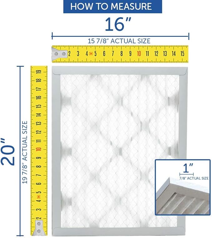 Filters Fast Compatible Replacement for Honeywell 20x20x5 Air Filter MERV 8 FC100A1011 Pleated AC Furnace, Actual Size: 19.75 x 19.875 x 4.375, 2-Pack
