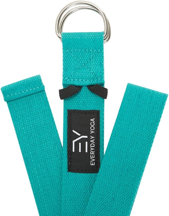 Everyday Yoga Super Strong Strap with Metal D-ring Buckle - Improve Flexibility, Stretching, and Physical Therapy Fitness.-FlexoryFit