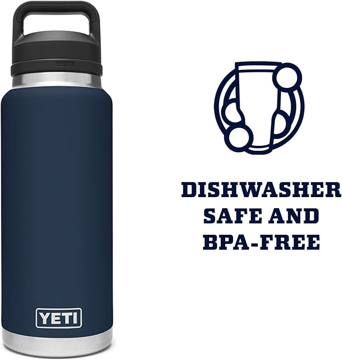YETI Rambler 36 oz Bottle, Vacuum Insulated, Leakproof, Stainless Steel with Chug Cap