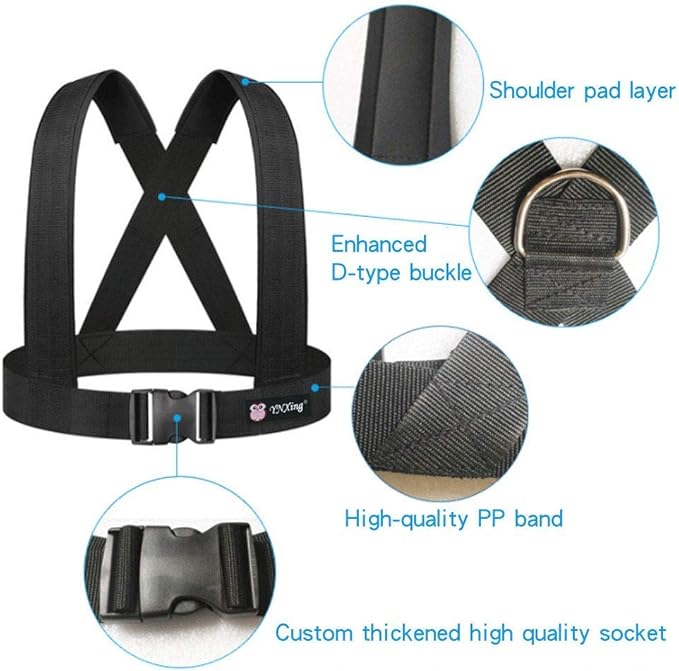 YNXing Dynamic Resistance Trainer for Resistance Training to Improve Strength, Power, and Agility 5m/2m Elastic Cord Set-FlexoryFit