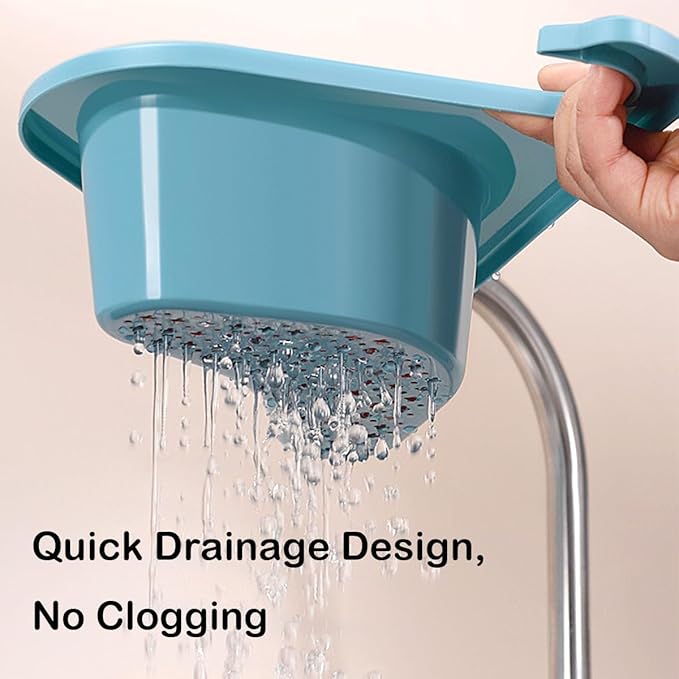 Faucet Hanging Filter Basket for Kitchen Sink, Faucet Hanging Filter Basket, Kitchen Sink Drain Basket Swan, Multifunctional Drain Basket for Kitchen Drain Strainer (3 Pcs C)