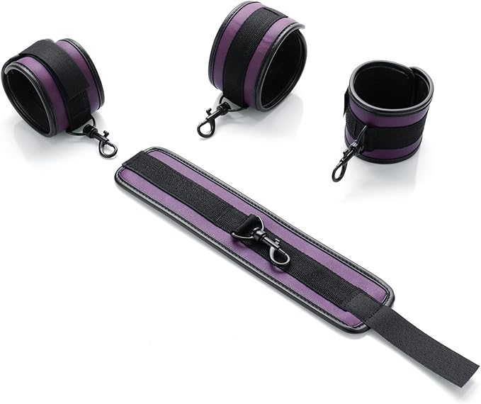 6pcs Black PU Adjustable Straps Sports Training Fitness Gear Home Yoga Set-FlexoryFit