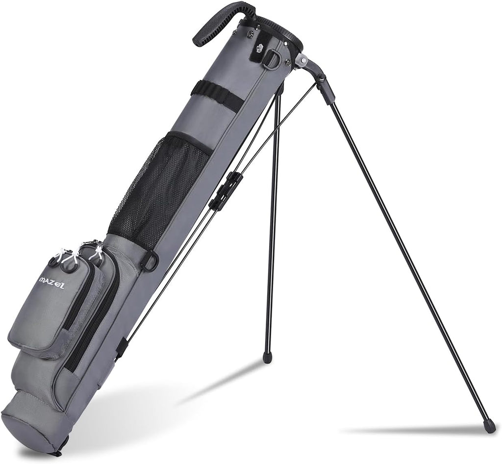 MAZEL Lightweight Golf Bag for Men – Easy to Carry Golf Clubs Bag with Shoulder Strap,Pitch n Putt Golf Stand Bag for Driving Range,Par 3 and Executive Courses - Fit Up to 8 Clubs