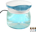 Water Air Purifiers for Home, Air Washer Aroma Diffuser, Air Filter Washer Humidifier, Essential Oils Aroma Fresher With LED Night light for Office, Bedroom，Small Air Cleaner For Smoke and Pets