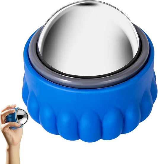 iECO Massage Ice Roller Ball - Stainless Steel Cold & Heat Therapy Massage Tool for Deep Tissue, Sore Muscle, Trigger Point, Muscle Knots Full Body Relax-FlexoryFit