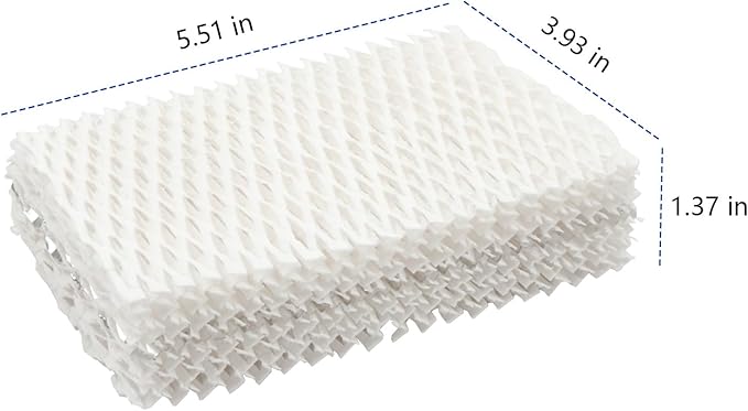 Replacement Humidifier Filters, Compatible with Equate EQWF813 PCWF813 Relion RCM832 RCM-832N Protec RWF813 EQ-2119-UL PCCM-832N Cool Mist Humidifiers Wick Filter 4 Pack