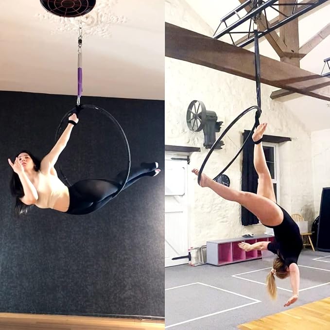PRIOR FITNESS Lyra Aerial Hoop Hand Loop Strap noose for Yoga Aerial Acrobatics Strength Training-FlexoryFit