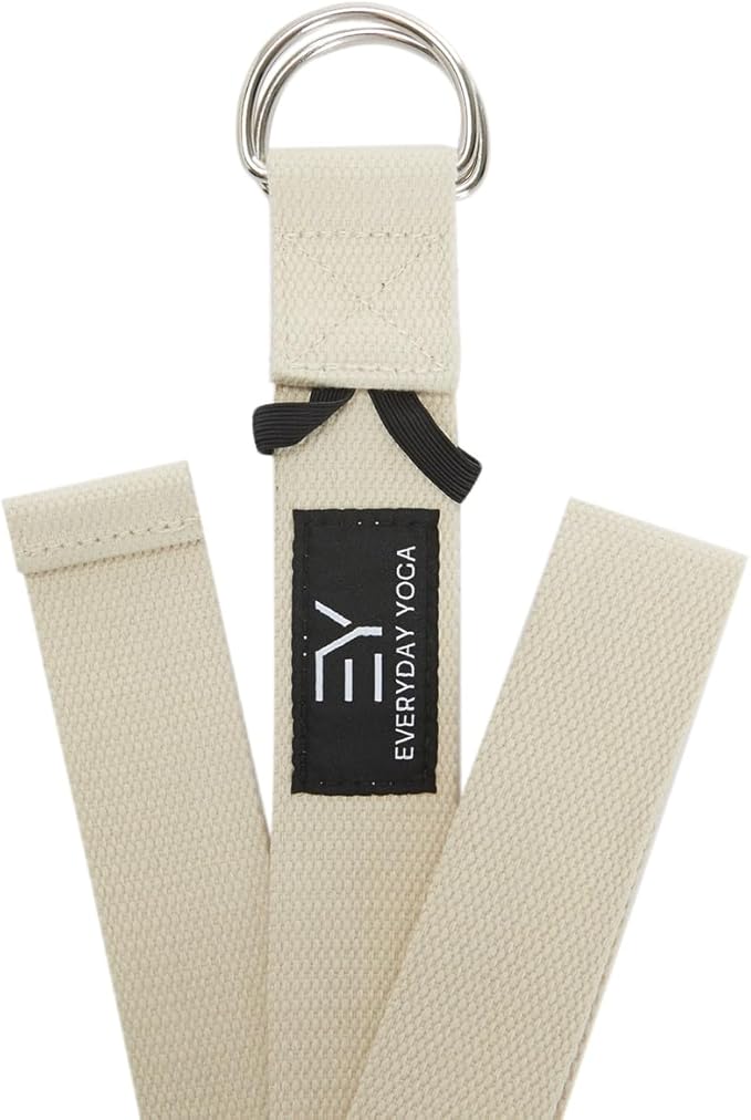 Everyday Yoga Super Strong Strap with Metal D-ring Buckle - Improve Flexibility, Stretching, and Physical Therapy Fitness.-FlexoryFit