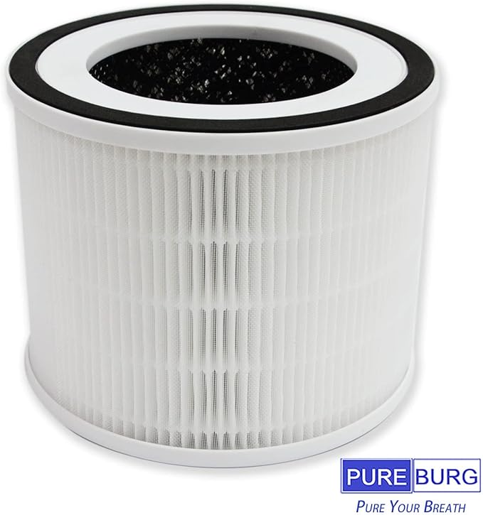 PUREBURG Replacement Filters Compatible with HIMOX H06 Air Purifier & Afloia Gala Air Purifier,2-Pack H13 True HEPA Activated Carbon 3-Stage Filtration