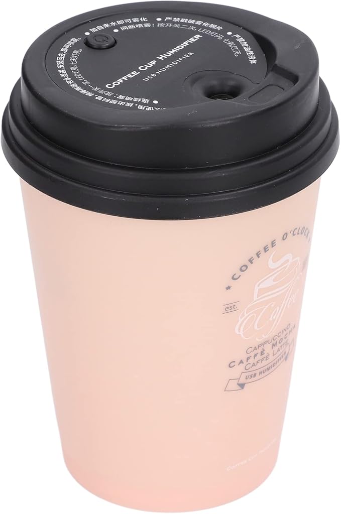 Zerodis Humidifier 300ml Car Humidifier Mini Desktop Humidifier Coffee Cup Shape Humidifier USB Humidifier()