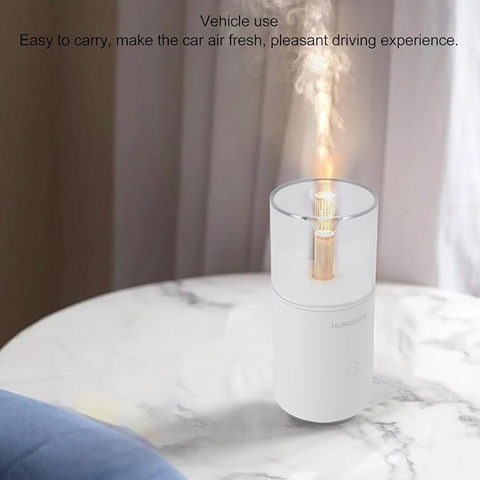 Car therapy Humidifier, Large Mist Volume Diffuser Humidifier Ambient Lighting Desktop USB Essential Oil Diffuser