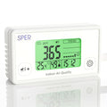 Sper Scientific Indoor Air Quality Monitor with Color Coded Display | Model 800052