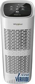 Whirlpool, WPT60P Whispure True Hepa Air Purifier, Activated Carbon Advanced Anti-Bacteria, Ideal for Allergies, Odors, Pet Dander, Mold, Smoke, Wildfire, and Germs, Medium, White