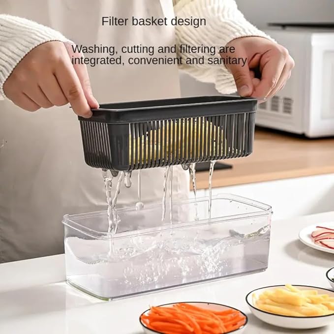 16-in-1 Ultimate Vegetable Chopper & Mandoline Slicer – Multi-Blade Food Dicer, Spiralizer, Grater & Cutter with Container – Kitchen Gadget for Fruits, Veggies, Cheese – Black & Green-FlexoryFit