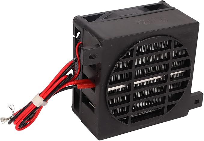 Compact PTC Thermistor Heater with Fan – 12V/24V Constant Temperature Air Heater Module for Car, Humidifier & Electric Heater Repair, Insulation Type High Efficiency PTC Heating Element