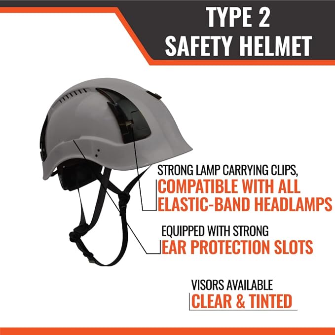 Malta Dynamics APEX Type 2 Safety Helmet – OSHA and ANSI Z89.1 Compliant Safety Hard Hats for Construction Workers and Vented Helmet for Head Protection