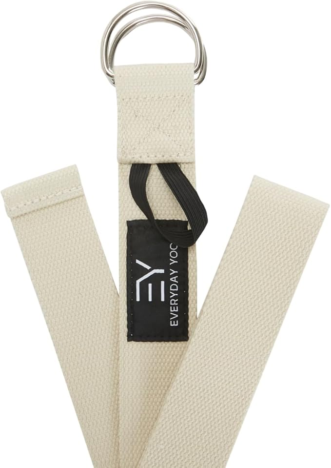 Everyday Yoga Super Strong Strap with Metal D-ring Buckle - Improve Flexibility, Stretching, and Physical Therapy Fitness.-FlexoryFit