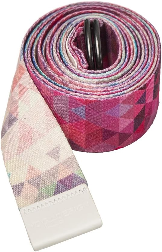 yogadesignlab YOGA DESIGN LAB | The Yoga Strap | Luxurious, Extra Long, Super Soft, Eco Printed | Studio Quality, Adjustable | Safely Stretch Further and Hold Longer | 8 ft Long-FlexoryFit