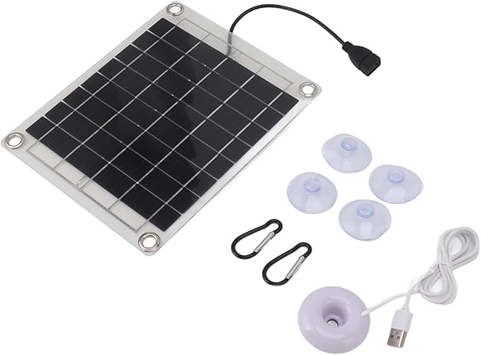 Mini Solar Panel Humidifier, 20W Double Sided Floating Water Humidifier Portable USB Mini Atomization Spray Humidifier for Home Car