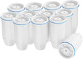 Fit for zero Pitchers and Dispenser, Cobectal Water Filter Replacement for ZR-001 ZR-004 ZP-006 ZR-017 Water Filter,Multi-Stage Filter System Reduce Lead, Chromium, PFOA/PFOS and TDS, Pack of 12