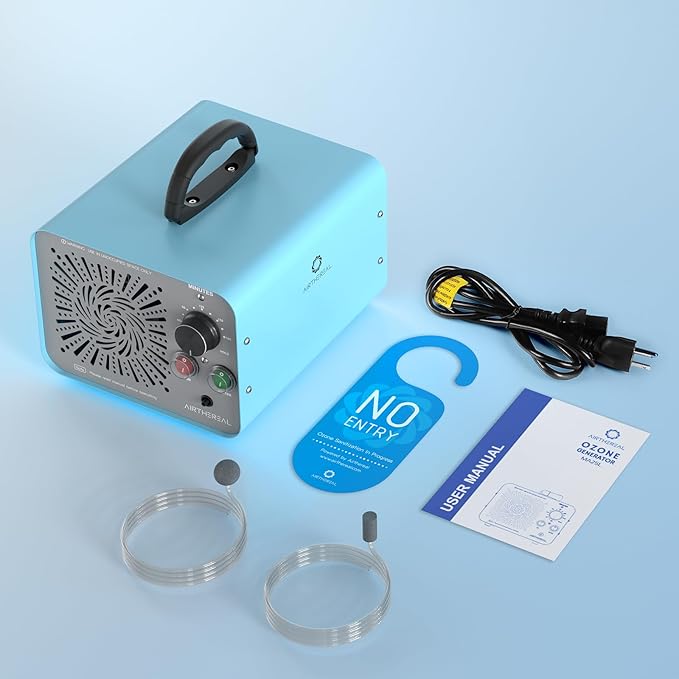 Airthereal MA25L Water Ozone Generator - Dual-Mode Ozone Machine for Water and Air Purification, 40,000mg/h High Capacity Ozone Machine for Odor Removal - Covers up to 4000 sq. ft.