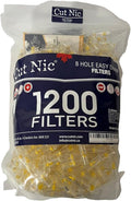 Cut-Nic 8 Hole Easy Draw Disposable Cigarette Filters by cut+nic