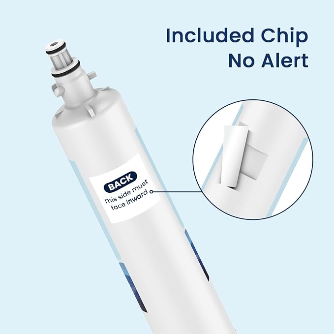 MARRIOTTO Replacement for GE® RPWFE, RPWF (Built-in CHIP) Refrigerator Water Filter, Compatible with GFE28GELDS, PFE28KELDS, PFE28KYNFS, GFD28GELDS, GYE22HMKES, GFE28GYNFS, GFD28GYNFS, Pack of 1