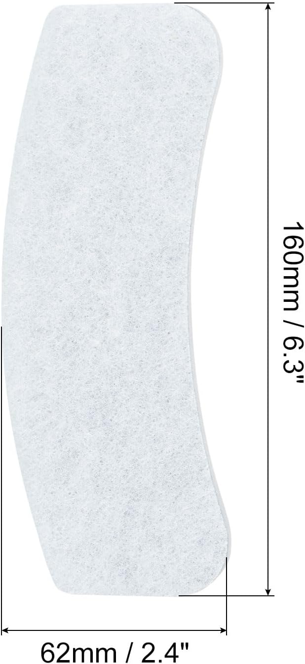 MECCANIXITY Universal Cloth Dryer Air Intake Filter, Cotton 160x62mm White for Clothes Dryer Filter Replacement Pack of 10