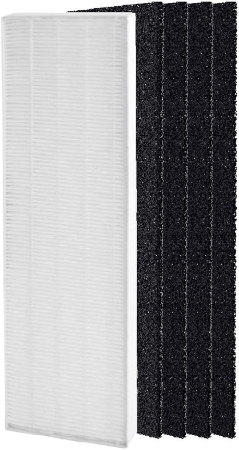 Nispira AeraMax 90 100 DX5 DB5 Filter Replacement for Fellowes Aeramax Air Purifier Part 40101701 9287001 9324001, True HEPA Activated Carbon 1 Set
